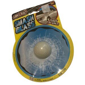 Smash Crack Glass Realistic-Looking Adhesive Prank Decal Car Truck Windows NEW